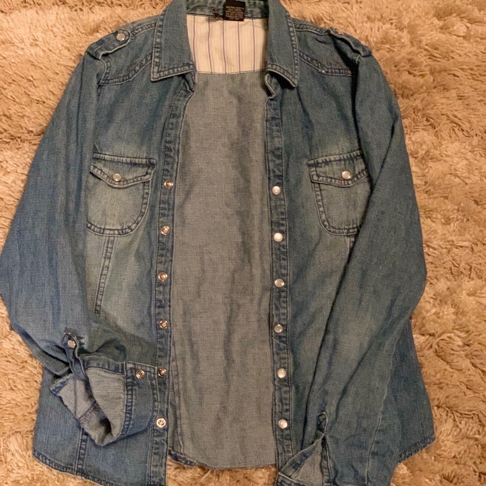 Denim Button Down Shirt